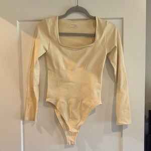 Kids Cream Long Sleeve One Piece